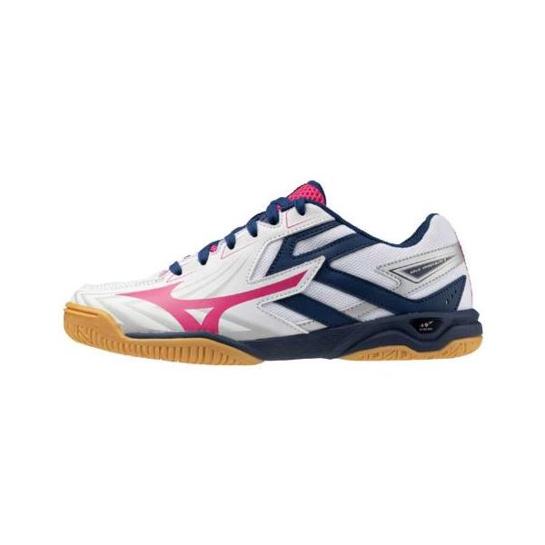 軽量・ワイドの履き心地はそのままに、アッパーのデザインをリニューアル！※04：ホワイト×ピンク×ネイビーは22.5〜25.0までのサイズ展開です。