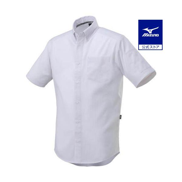 26 MIZUNO 移動用 シャツ (半袖) ホワイト　ミズノ　完売品 mizuno-shop_f2jc158001