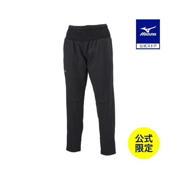ミズノ公式 ミズノ直営店限定 ランニングマルチポケットパンツ ロング レディース ブラック×ブラック ランニングウェア ランニングパンツ