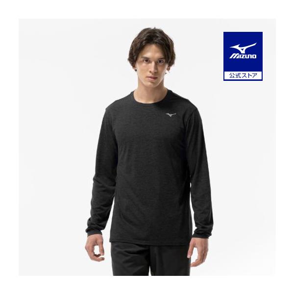 MIZUNO（ミズノ） ミズノ公式 クイックドライTシャツ 長袖 ブラック