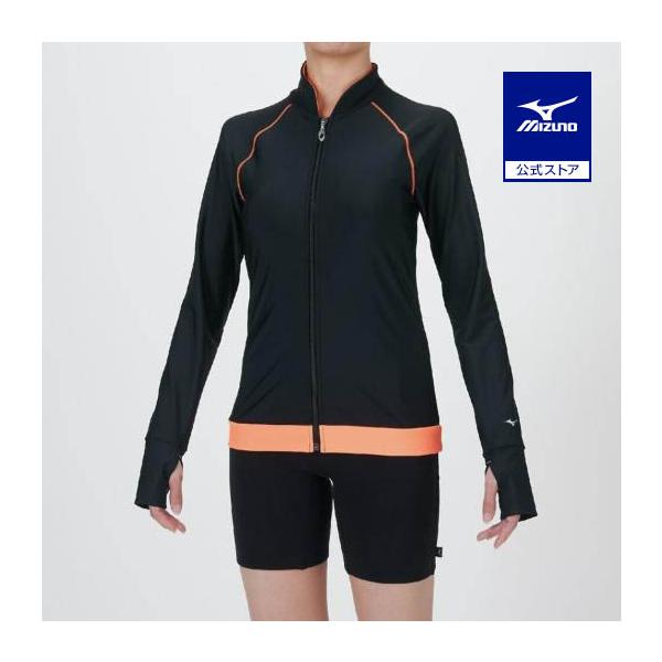 【UVカット】2WAY素材で動きやすい。ファスナー付きで着脱もらくらく。カップも取り外し可能なのでそのまま着用しても、水着の上からでもお使いいただけます。サムホール付きだから手の甲まで覆てくれて紫外線対策にも◎