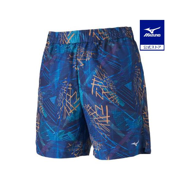 グラフィックプリントデザインの布帛素材ショートパンツです。