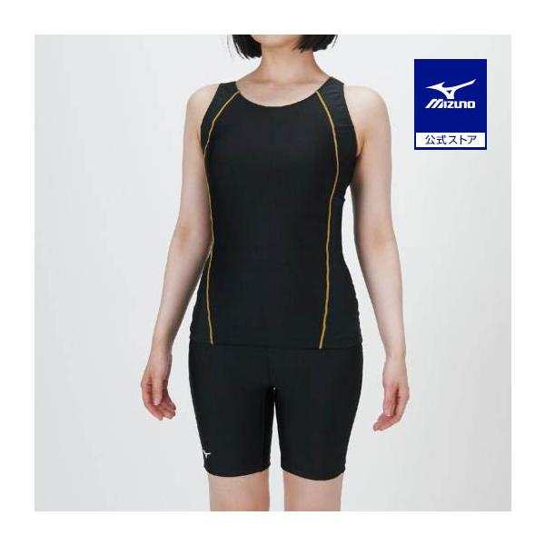 【撥水】Stroke ONEしっかり泳ぐ方のためのセパレーツ。肩甲骨を動かしやすいバックストラップ形状（ピースバック）を採用。左右対称のデザインがシンプルで着やすいデザイン。