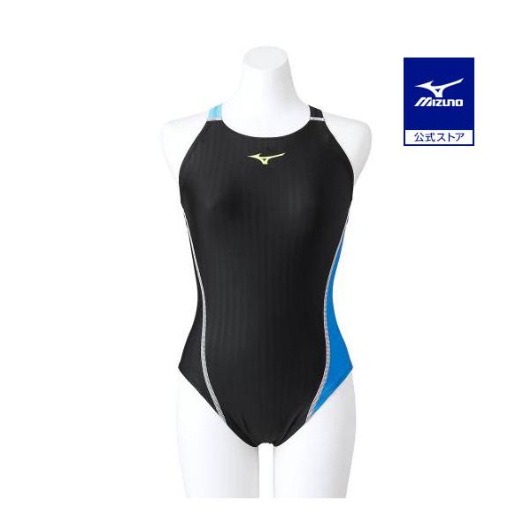 美品⭐︎Mizuno 競泳水着 ライトブルー/ブラック②Ｍ mizuno-shop_n2ma274092