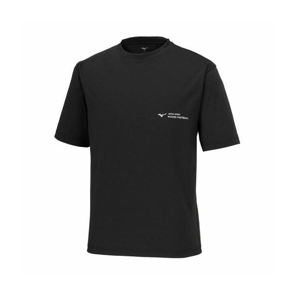 MIZUNO FOOTBALLのフィロソフィーを纏う。「JAPAN SPIRIT.」と、ブランドメッセージのロゴのみをプリントしたシンプルなTシャツ。