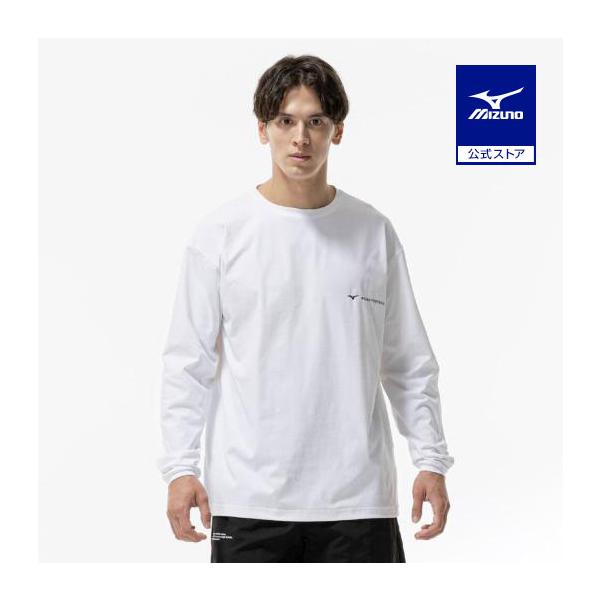 ミズノ公式 ストレッチソフトドライTシャツ 長袖 ホワイト ユニセックス