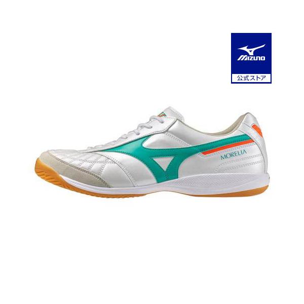 モレリア SALA JAPAN IN ホワイト グリーン25.0cm MIZUNO（ミズノ） ミズノ公式 モレリア SALA JAPAN IN フットサル