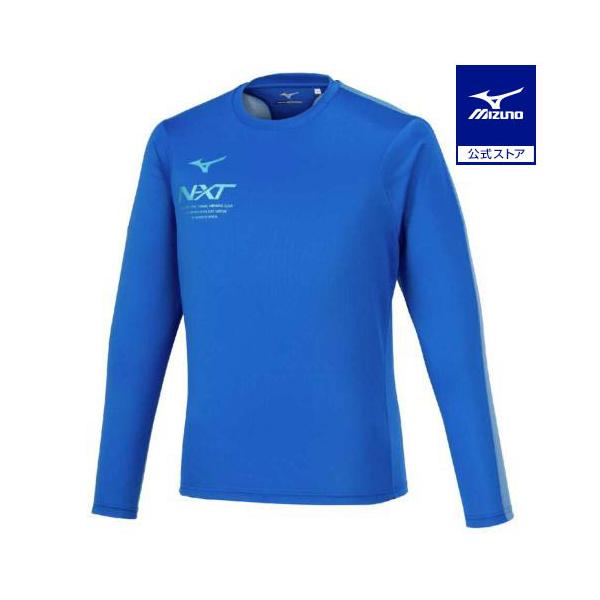 スポーティーなプリントデザインのN-XT長袖シャツ。練習、移動着として着用できるアイテム。吸汗速乾機能があり快適で、動きやすい長袖Tシャツ。