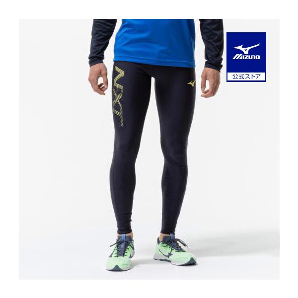 サイドにN-XTグラフィックデザインのプリント入りロングタイツ