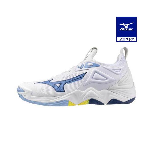 【カラー97：ミズノ直営店限定カラー】ブレずに跳び勝て！モーメンタム史上最高のクッション性＆安定性を追求したNEWモデル！一歩たりとも引かず飛び続けられる。このシューズがあるからこそ明日へ向かってまた飛べる。跳び勝て、最後まで！