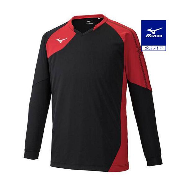 アシンメトリー切替と明るい配色使いのゲームシャツ。