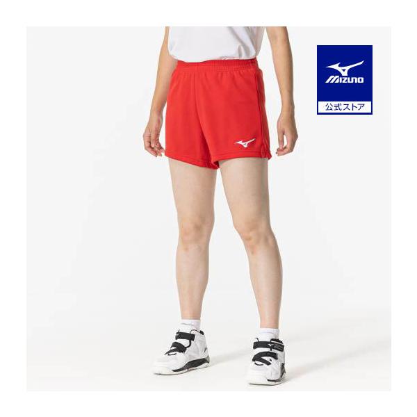 Mizuno バレーボールパンツ 2XL レッド/ブラック MIZUNO（ミズノ） ミズノ公式 ゲームパンツ バレーボール レディース