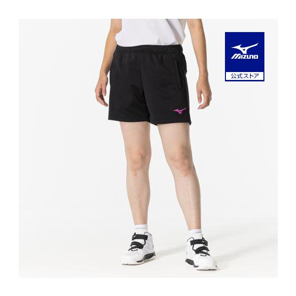 ミズノ公式 ハーフパンツ バレーボール レディース ブラック×ベリーピンク