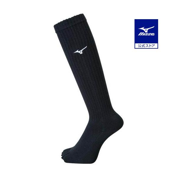 コートをつかめ！定番ワンポイント5本指ロングソックス。