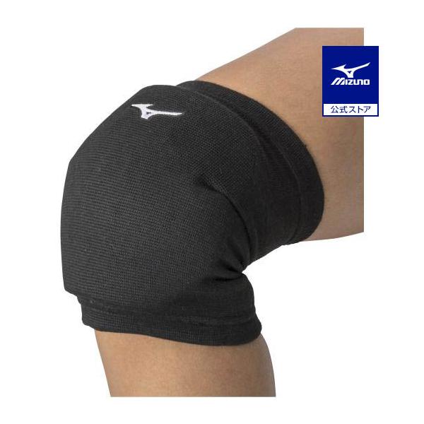 他サイト： ミズノ公式 膝サポーター パッド有/1個入り バレーボール レディース ブラック×ホワイトの商品画像
