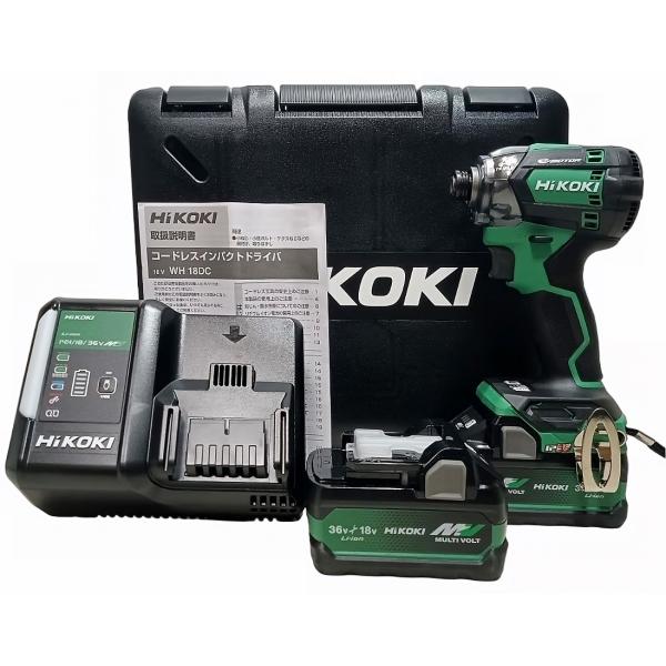 未使用 フルセット HiKOKI 18V インパクトドライバー WH18DC(2XPZ)