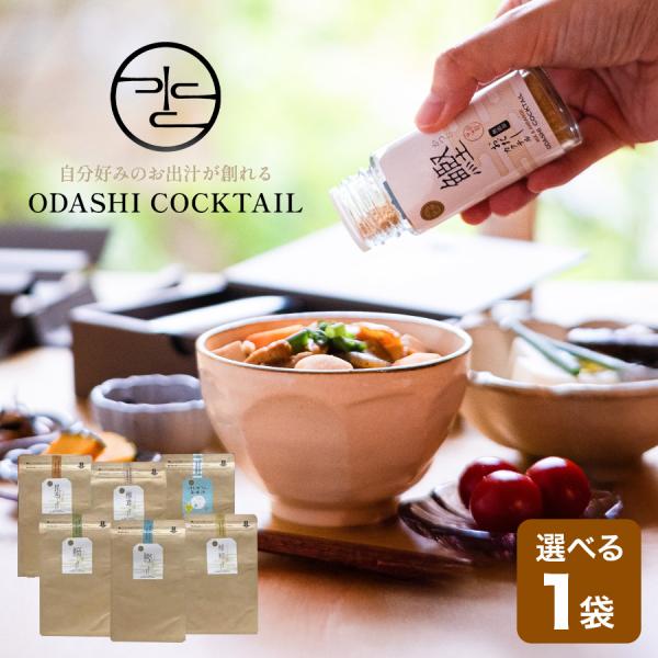 おだしカクテル 袋入100g（鰹・鰯・鯖ムロアジ・昆布・椎茸・はじめてのおだし） 無添加 出汁 粉末 腸活 国産 健康 調味料 高級だしみずのと 爆買
