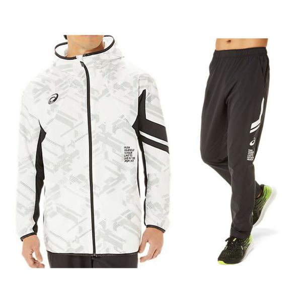 Asics アシックス Limoストレッチクロスグラフィックフーディージャケット パンツ 上下セット 31c877 31c1 フード付き メンズ ミズシマスポーツ株式会社 通販 Paypayモール