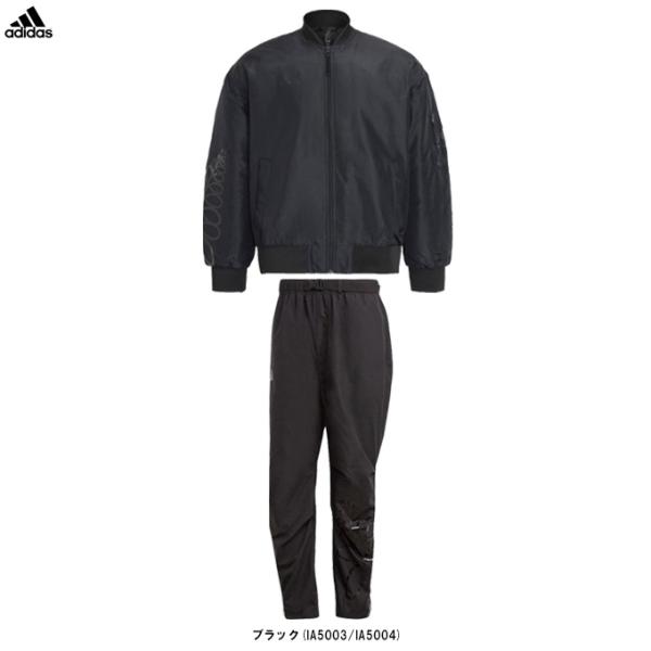 adidas（アディダス）オールブラックス 薄手中わた入りジャケット パンツ 上下セット（BWJ35/BWJ36）ALL BLACKS ラグビー ラガー セットアップ メンズ