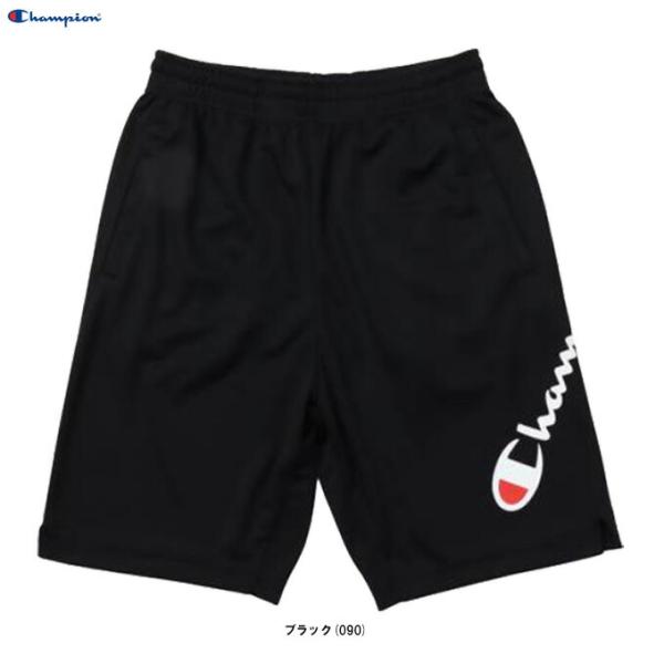 ■品番C3VV508■商品説明左サイドに大きくChampion（チャンピオン）ロゴをプリントしたハーフパンツです。移動時や練習時などに着用いただけます。吸汗速乾＋汗によるニオイの発生をアクティブに抑制し続ける抗菌・防臭機能「C ODORLE...