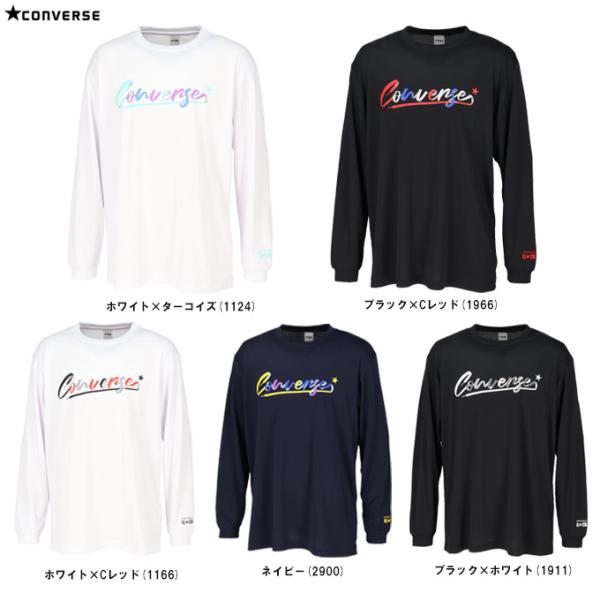 ◆メール便対応商品◆CONVERSE（コンバース）プリントロングスリーブシャツ（CB242359L）バスケットボール トレーニング ロンT 長袖 ウェア ユニセックス