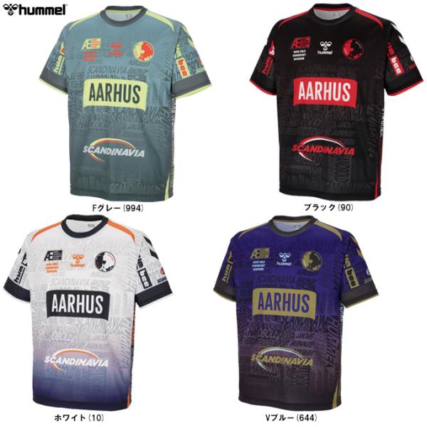 ◆メール便対応商品◆hummel（ヒュンメル）HB EURO プラクティスシャツ（HAP1225） ハンドボール 半袖 トップス Tシャツ 吸汗速乾 メンズ