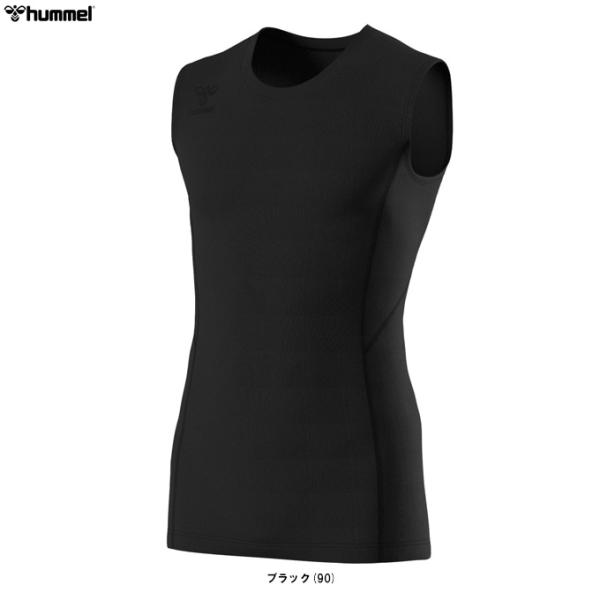 ◆メール便対応商品◆hummel（ヒュンメル）ぴたっとつめたノースリーブインナー（HAP5163N）サッカー フットサル ランニング アンダーシャツ メンズ