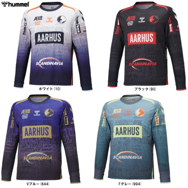 ◆メール便対応商品◆hummel（ヒュンメル）HB EURO ロングスリーブプラクティスシャツ（HAP7226）ハンドボール プラシャツ ロンT 長袖 吸汗速乾 メンズ