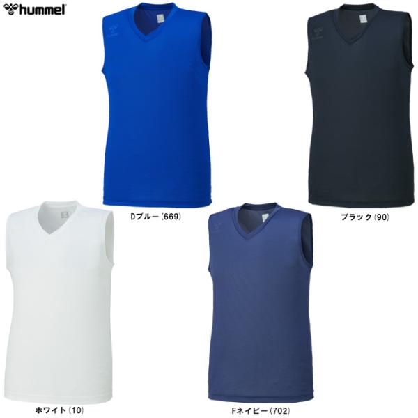 ◆メール便対応商品◆hummel（ヒュンメル）ジュニアつめたインナー（HJP5166） サッカー フットサル アンダーシャツ 袖なし 吸汗速乾 子供用