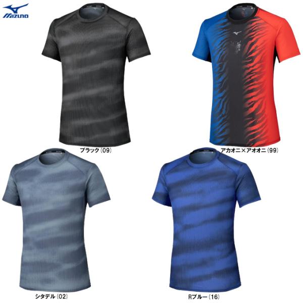 ◆メール便対応商品◆MIZUNO（ミズノ）限定 ドライエアロフローグラフィックTシャツ（J2MAC005） ランニング 半袖 吸汗速乾 通気性 メンズ