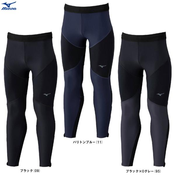 ◆メール便対応商品◆MIZUNO（ミズノ）限定 吸湿発熱 サーマルチャージブレスサーモタイツ（J2MBC501）ランニング 陸上競技 トラック競技 スパッツ メンズ