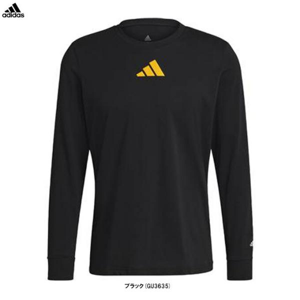 ◆メール便対応商品◆adidas（アディダス）M FI BLK ロングTシャツ（JES37）スポーツ トレーニング ランニング カジュアル 長袖 ロンT 男性用 メンズ