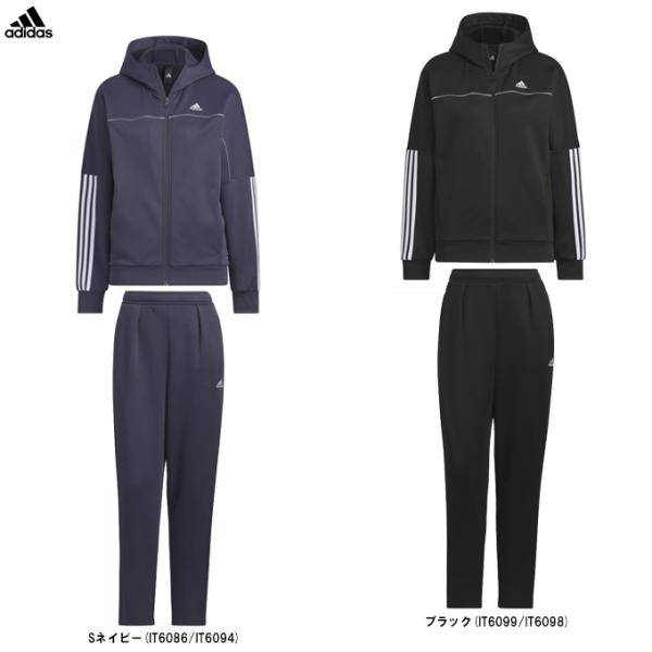adidas フード付きジャケット M 黒ズボンセット(ノーブランド)レディース adidas 【S・Mのみ】adidas（アディダス）M MHS ウインド