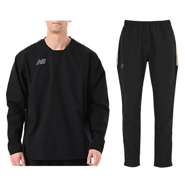 New Balance（ニューバランス）Black Out ストレッチウーブン上下セット（MT62Z77O/MB6281CO）ピステ サッカー フットサル セットアップ メンズ