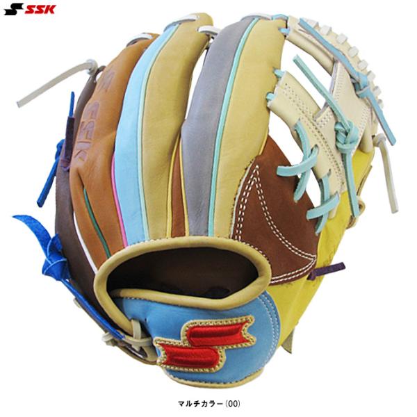 エスエスケイ（SSK） 限定 軟式用グラブ カラフルシリーズ 内野手用