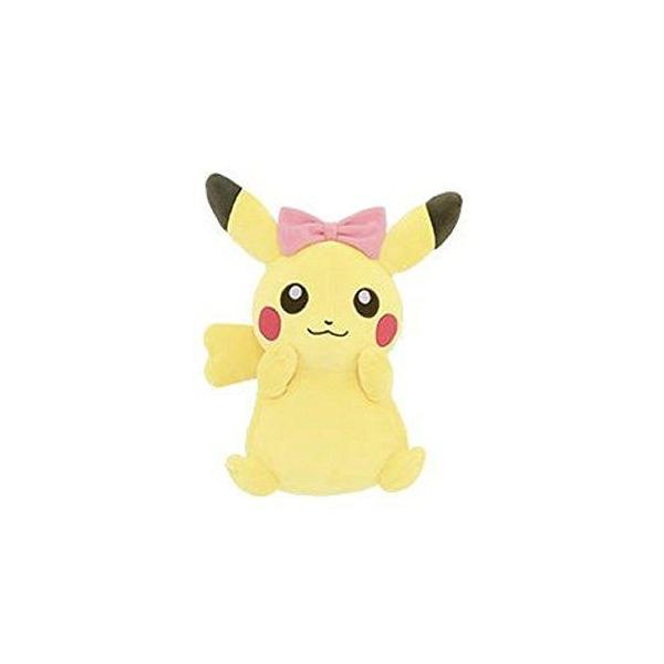 ポケットモンスター Girlish Pikachu でっかいぬいぐるみ ピカチュウ メスのすがた リボンver Dejapan Bid And Buy Japan With 0 Commission