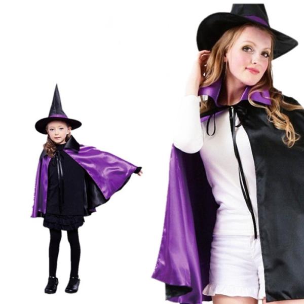 マント ハロウィン コスプレ大人用 子供用 キッズ メンズ レディース 魔女 魔法使い マジシャン パーティ 仮装