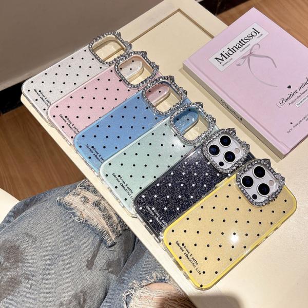 iPhone17 ケース iPhone17Pro  iphone13ケース iPhone16 15 14 ケース iPhoneケース 猫耳 韓国 ビジュー かわいい おしゃれ キラキラ 猫