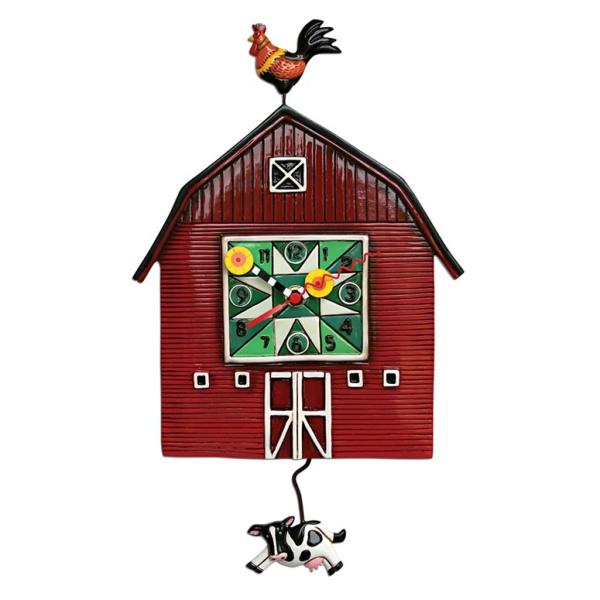 アレン デザイン 振り子時計 Allen Designs BARN YARD PENDULUM 納屋 牛 ニワトリ ハウス 掛け時計 P1664  ミシェルアレン ミシェル・アレン アレン・デザイン AL