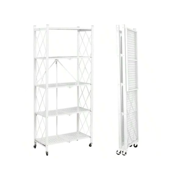 スチール棚 金属棚 幅70 キャスター付き棚 折りたたみ棚 キッチン棚 収納棚 食器棚 収納棚 収納棚