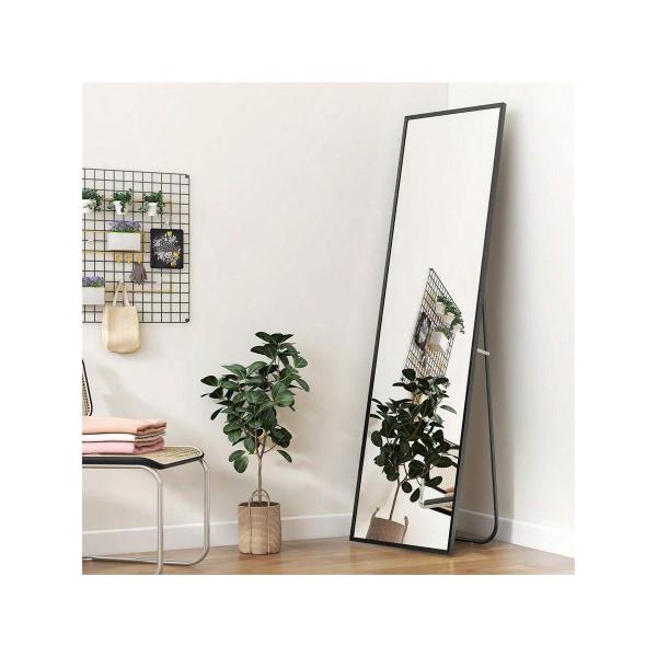 アンティーク調 全身鏡 姿見 スタンド・壁掛け兼用 飛散防止 おしゃれミラー