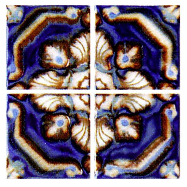  タイル スペイン製 サイン入り スペイン風 デザインタイル 75mm角 S-03 : MKオリジナル - 通販