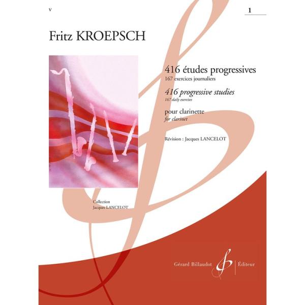 クレプシュ : 416の漸新的練習曲 第一巻 167の日課練習課題 (クラリネット教則本) ビヨドー...