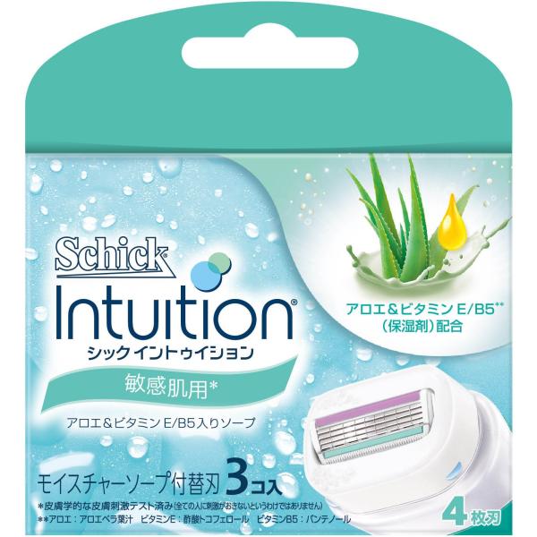 Schick(シック) シック Schick イントゥイション 替刃 女性用 カミソリ 敏感肌用(3...