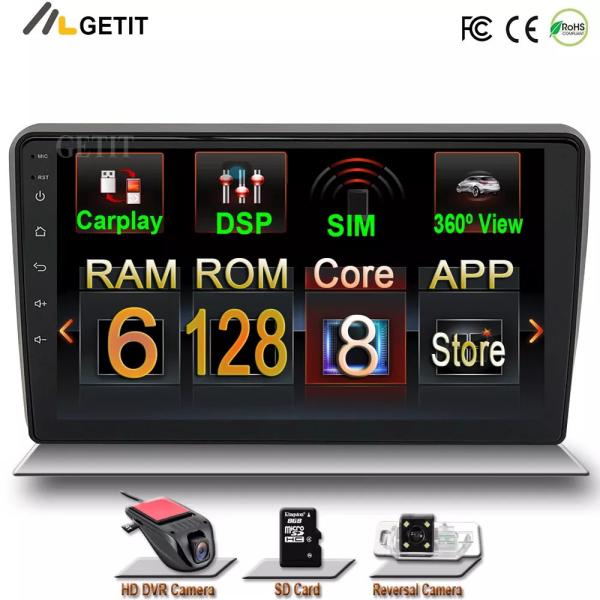 128グラムandroid 11車ステレオラジオプレーヤーアウディA3 8p 2003  2013 RS3スポーツバック2011 gpsナビゲーショ