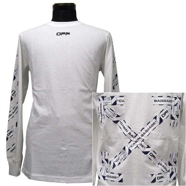 オフホワイト OFF WHITE ロングTシャツ ロンT メンズ(25015 