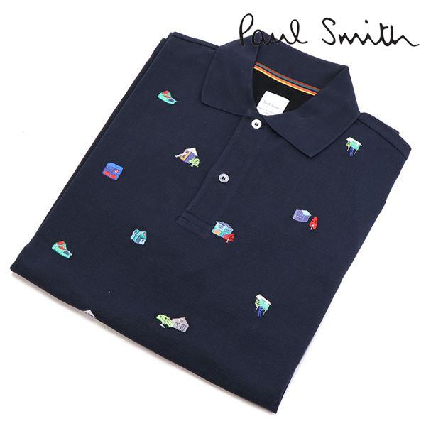 Paul Smith ポールスミス ポロシャツ メンズ ネイビー 0W M1R