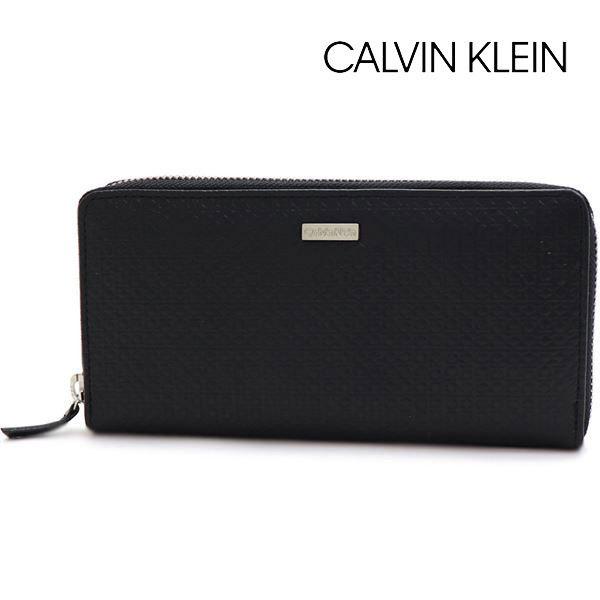 カルバンクライン 長財布 メンズ Calvin Klein ラウンドファスナー CK ブラック 31CK190002 BLACK ギフトラッピング無料