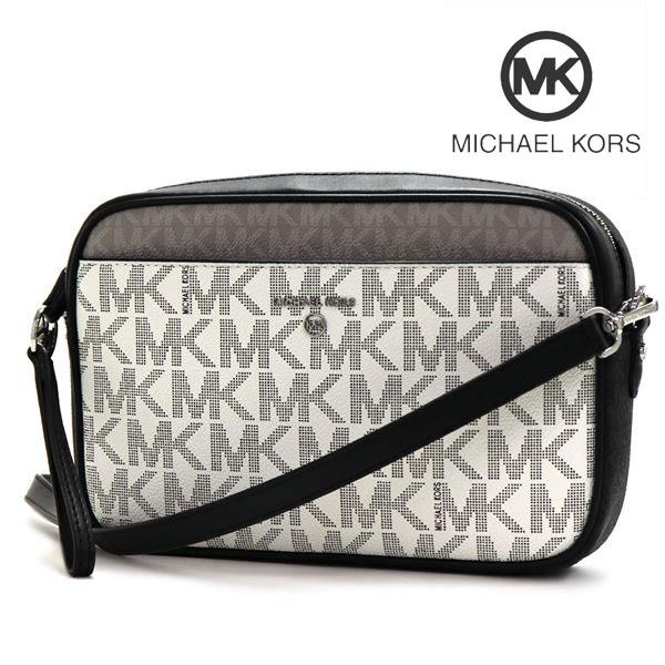 【美品】MICHAEL KORS マイケルコースボディバッグ ホワイト•ブラック MICHAEL KORS（マイケルコース） バッグ メンズ ショルダーバッグ
