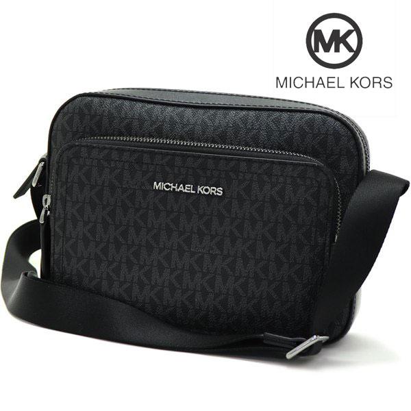 ✨極美品✨MICHAELKORSショルダーバッグ　ユニセックス　ブラック　レザー MICHAEL KORS マイケルコース ショルダーバッグ メンズ